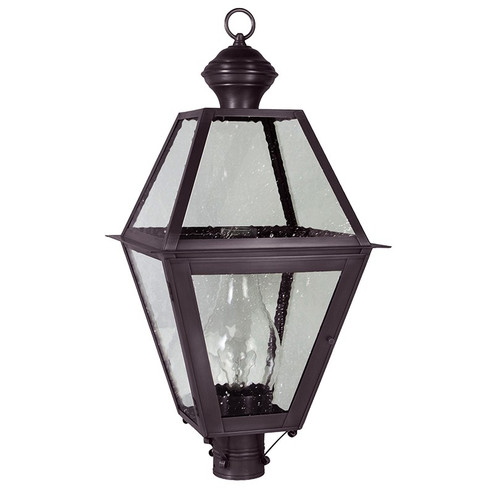 Boston One Light Post Mount in Dark Brass (196|1073DBCIMSMG)