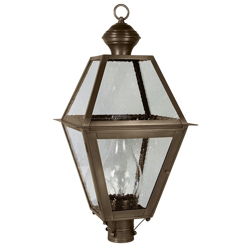 Boston One Light Post Mount in Dark Antique Brass (196|1073DABCIMSMG)