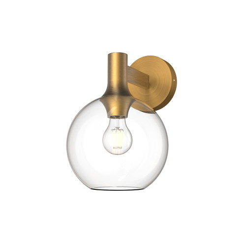 Castilla One Light Vanity in Aged Gold/Clear Glass (452|WV506108AGCL)