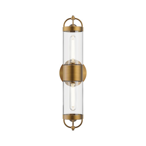 Lancaster Two Light Wall Sconce in Aged Gold (452|WV461102AG)