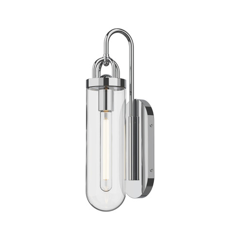 Lancaster One Light Wall Sconce in Chrome (452|WV461101CH) Lancaster One Light Wall Sconce in Chrome (452|WV461101CH)