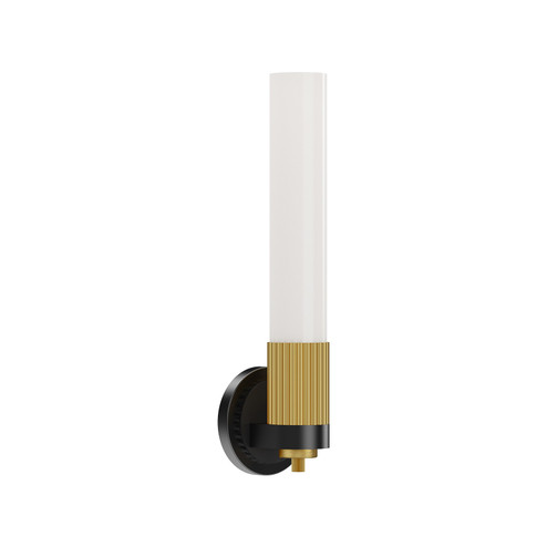 Rue One Light Wall Sconce in Matte Black/Brushed Gold (452|WV416101MBBG) Rue One Light Wall Sconce in Matte Black/Brushed Gold (452|WV416101MBBG)