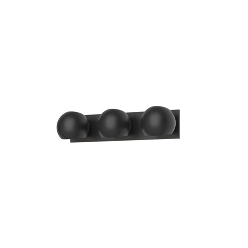 Willow Three Light Bathroom Fixtures in Matte Black (452|VL648322MB)