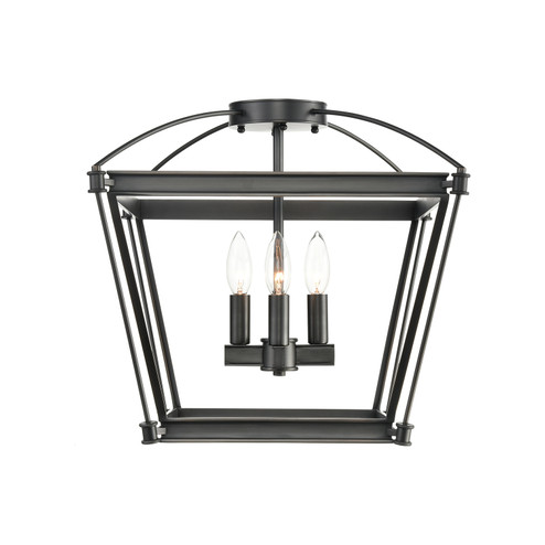 Manor Four Light Semi-Flush Mount in Urban Bronze (452|SF312204UB)