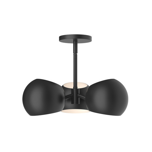 Willow Three Light Pendant in Matte Black (452|PD648315MB)