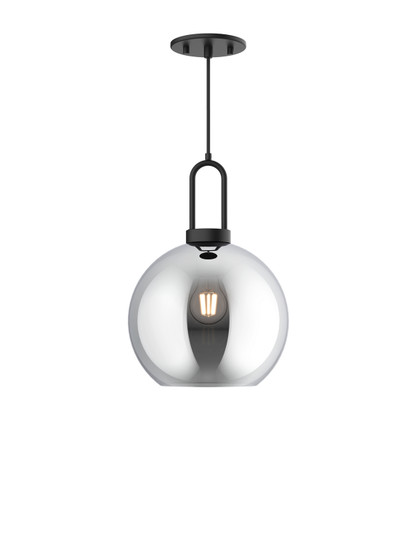 Soji One Light Pendant in Matte Black/Smoked Solid Glass (452|PD601710MBSM)