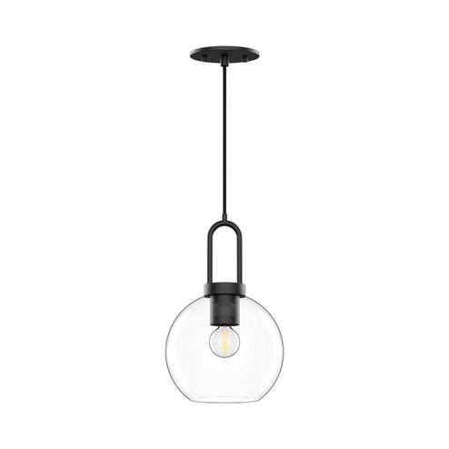 Soji One Light Pendant in Clear Glass/Matte Black (452|PD601608MBCL)