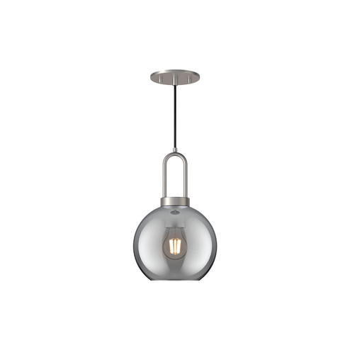 Soji One Light Pendant in Brushed Nickel/Smoked Solid Glass (452|PD601608BNSM) Soji One Light Pendant in Brushed Nickel/Smoked Solid Glass (452|PD601608BNSM)