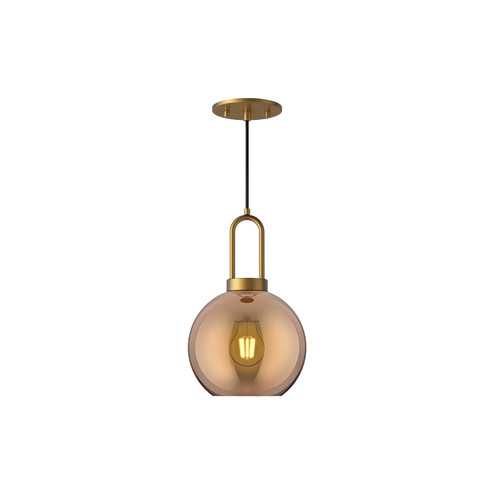 Soji One Light Pendant in Aged Gold/Copper Glass (452|PD601608AGCP)