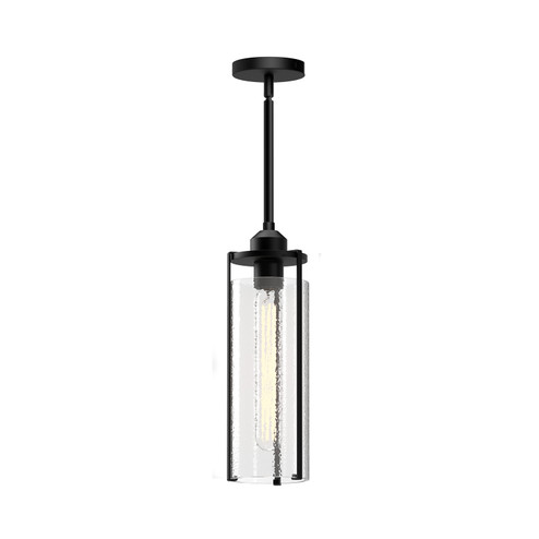 Belmont One Light Pendant in Clear Water Glass/Matte Black (452|PD536005MBWC)
