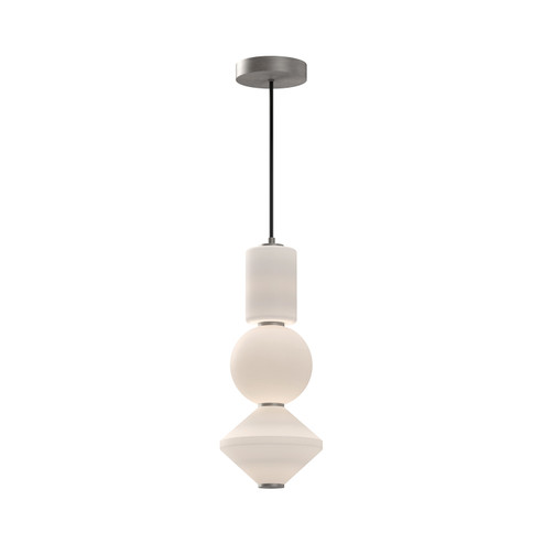 Bijou LED Pendant in Brushed Nickel/Opal Matte Glass (452|PD530341BNOP)