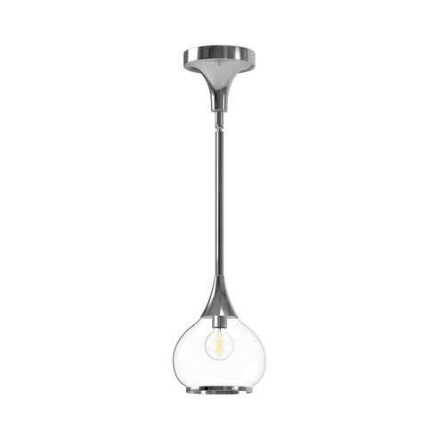 Hazel One Light Pendant in Chrome/Clear Glass (452|PD524006CHCL)