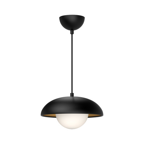 Rubio One Light Pendant in Matte Black/Opal Matte Glass (452|PD522011MBOP)