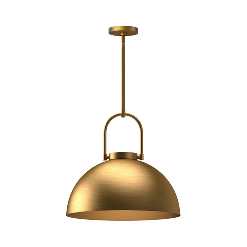 Harper One Light Pendant in Aged Gold (452|PD504016AG)