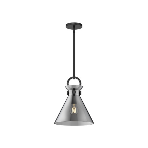 Emerson One Light Pendant in Matte Black/Smoked Glass (452|PD412511MBSM)
