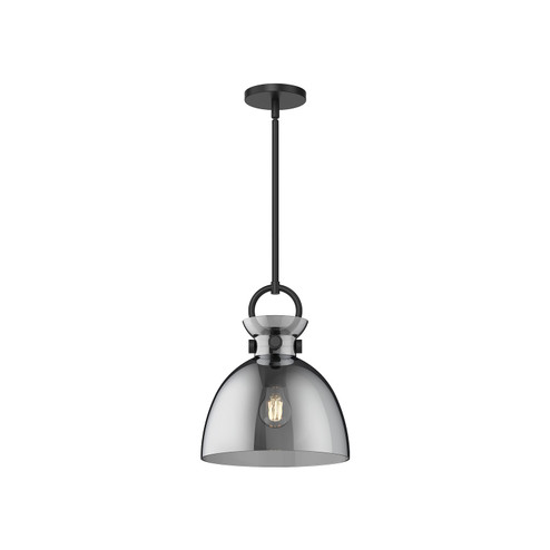 Waldo One Light Pendant in Matte Black/Smoked (452|PD411811MBSM)