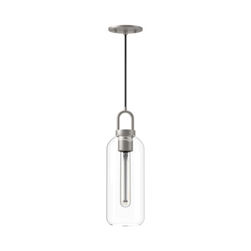 Soji One Light Pendant in Brushed Nickel/Clear Glass (452|PD401505BNCL)