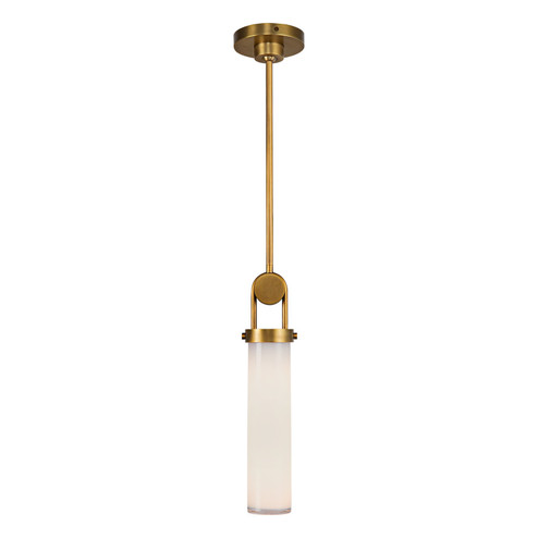 Wynwood One Light Pendant in Vintage Brass/Glossy Opal (452|PD355015VBGO)