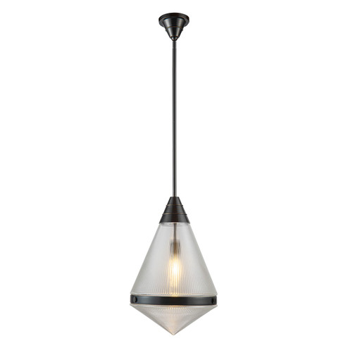 Willard One Light Pendant in Urban Bronze/Prismatic Glass (452|PD348022UBPG)