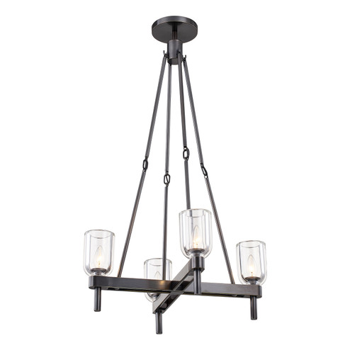 Lucian Four Light Pendant in Clear Crystal/Urban Bronze (452|PD338422UBCC)