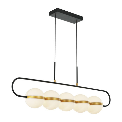 Tagliato LED Pendant in Matte Black/Brushed Gold (452|LP302005MBBG)