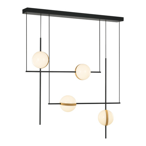 Tagliato LED Pendant in Matte Black/Brushed Gold (452|LP302004MBBG)