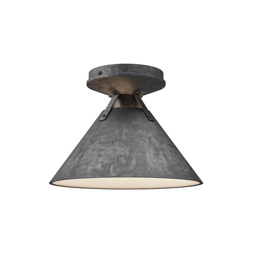 Archer One Light Flush Mount in Steel Shade (452|FM584507SL)