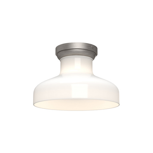 Westlake One Light Flush Mount in Brushed Nickel/Glossy Opal Glass (452|FM540011BNGO)