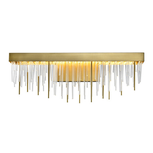 Waterfall LED Vanity Light in Aged Brass (360|VL10001LED24AGB)