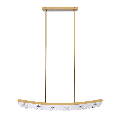 Arcus LED Linear Pendant in Aged Brass (360|PL11613LED48AGB)