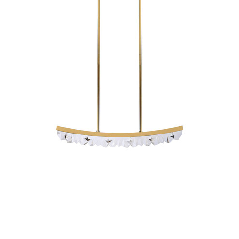 Arcus LED Linear Pendant in Aged Brass (360|PL11609LED32AGB)