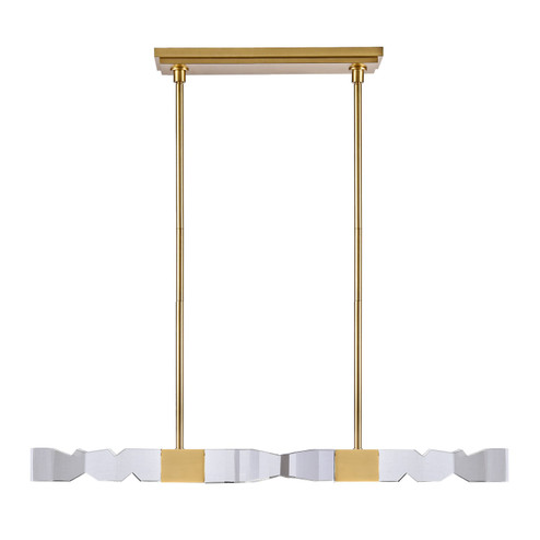 Mamadim LED Linear Pendant in Aged Brass (360|PL11337LED493x3AGB)