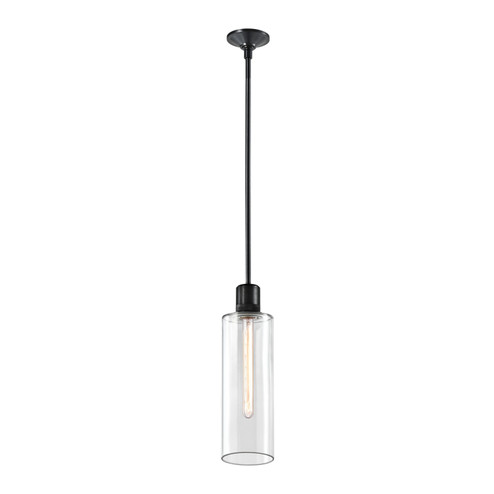 Zigrina One Light Pendant in Satin Brushed Black (360|P11708E26SBBG15)