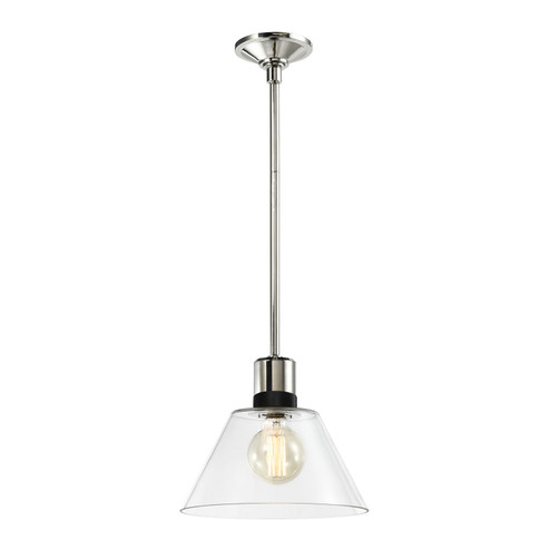 Zigrina One Light Pendant in Polished Nickel (360|P11707E26PNKSBBG13)