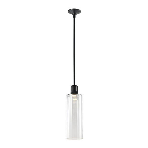 Zigrina LED Pendant in Satin Brushed Black (360|P11704LEDSBBG15)