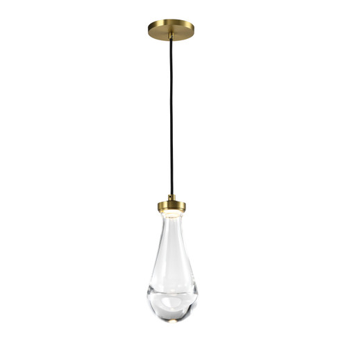 Vaso LED Mini Pendant in Aged Brass (360|MP10901LEDAGB)