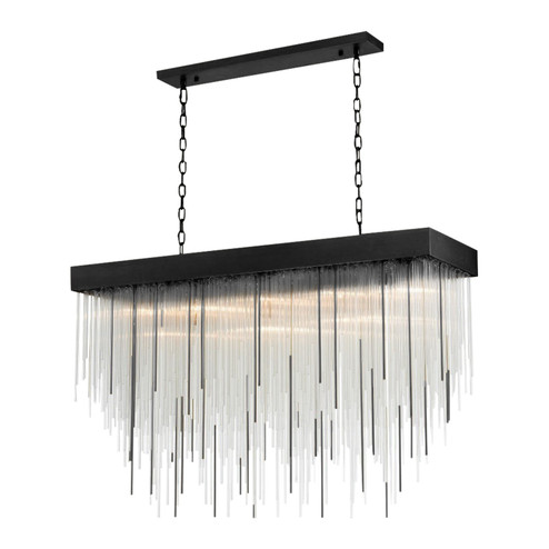 Waterfall 27 Light Chandelier in Satin Brushed Black (360|CD1041427SBB)