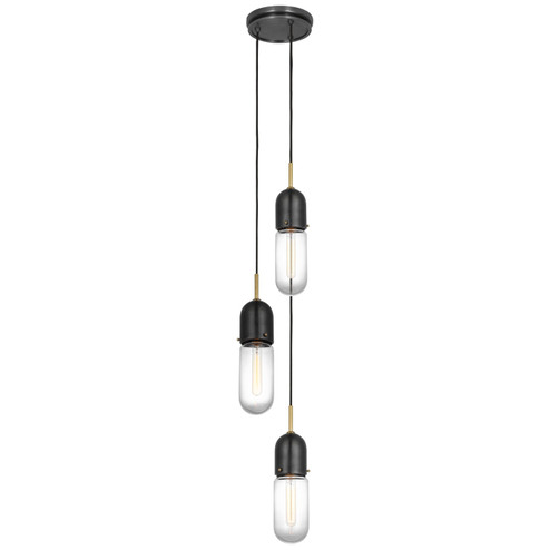 Junio LED Pendant in Bronze and Brass (268|TOB5646BZHABCG3)