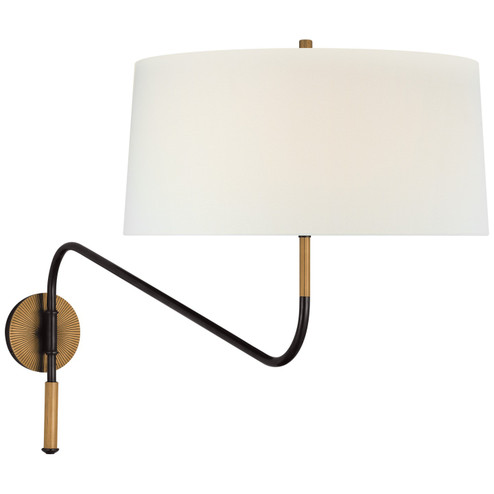 Canto LED Swinging Wall Light in Bronze and Brass (268|TOB2350BZHABL)