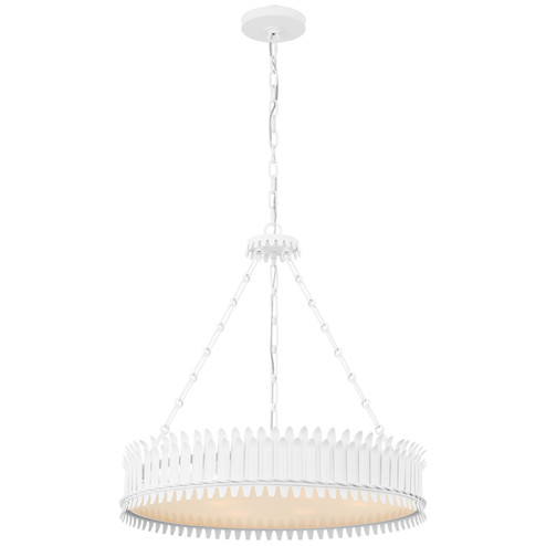 Leslie LED Chandelier in Plaster White (268|SK5206PWFA)