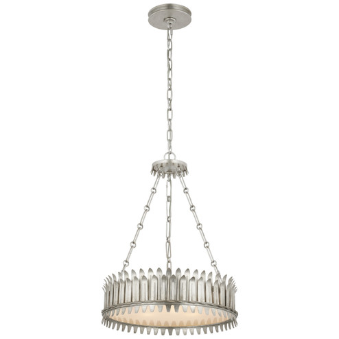 Leslie LED Chandelier in Burnished Silver Leaf (268|SK5205BSLFA)