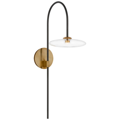 Calvino LED Wall Sconce in Aged Iron and Hand-Rubbed Antique Brass (268|S2692AIHABCG)
