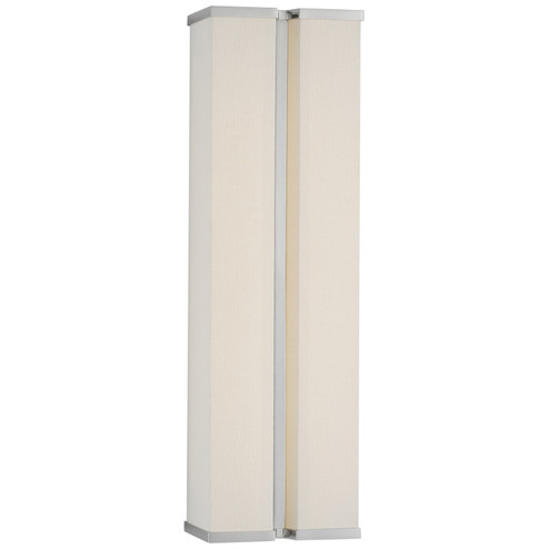 Vernet LED Wall Sconce in Polished Nickel and Linen (268|PCD2250PNL)