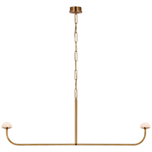 Pedra LED Chandelier in Antique-Burnished Brass (268|KW5625ABALB)