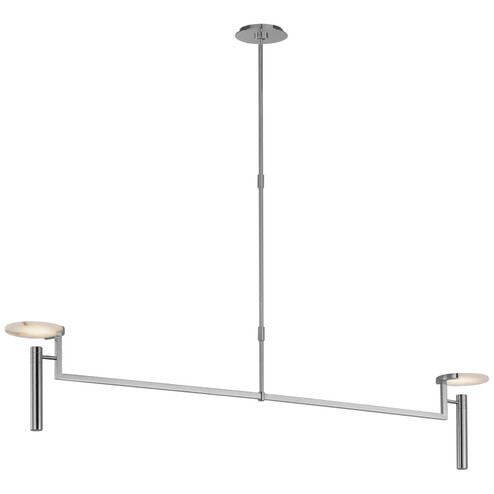 Melange LED Chandelier in Polished Nickel (268|KW5605PNALB)