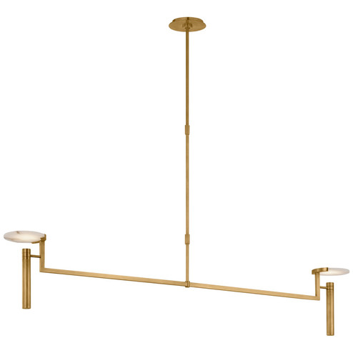 Melange LED Chandelier in Antique-Burnished Brass (268|KW5605ABALB)