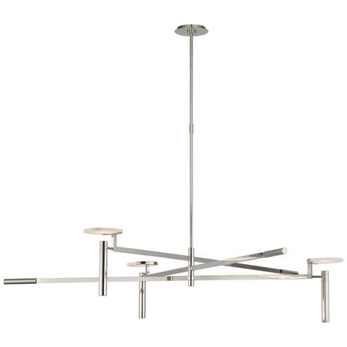 Melange LED Chandelier in Polished Nickel (268|KW5603PNALB)