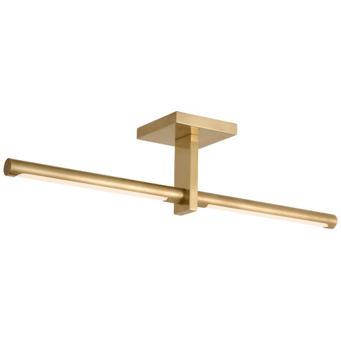 Axis LED Flush Mount in Antique-Burnished Brass (268|KW4730AB)