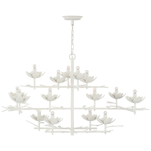 Clementine LED Chandelier in Plaster White (268|JN5161PW)