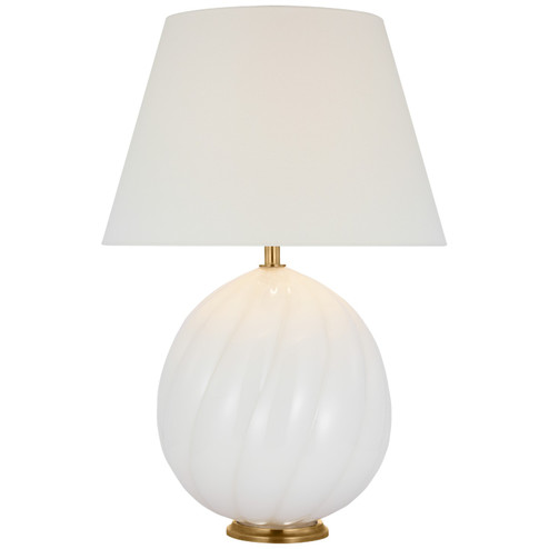 Talia LED Table Lamp in White Glass (268|JN3020WGL)